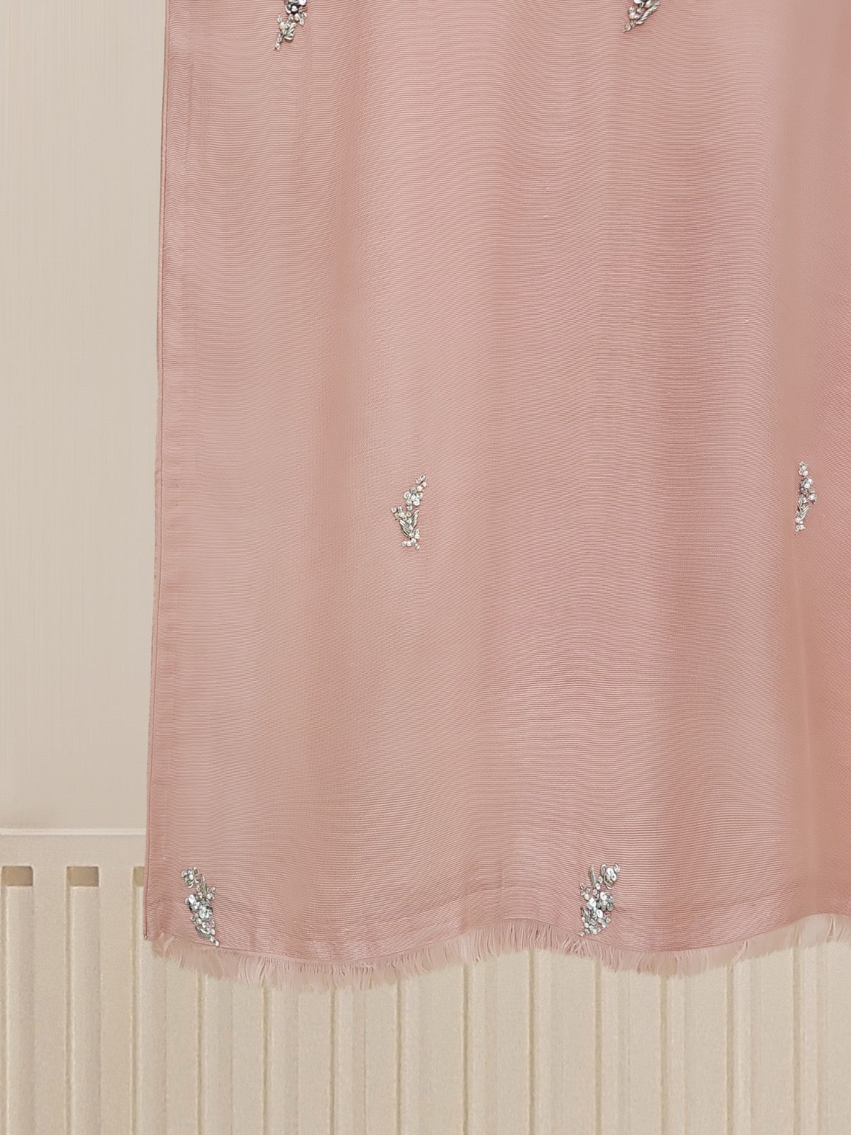 2 Piece - Pure Cotton Net Embroidered Suit S109987