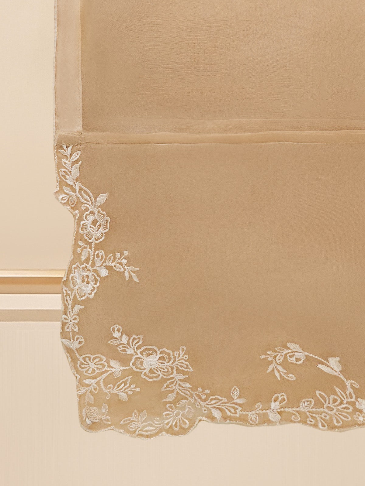 3 Piece - Pure Organza Embroidered Suit S109395