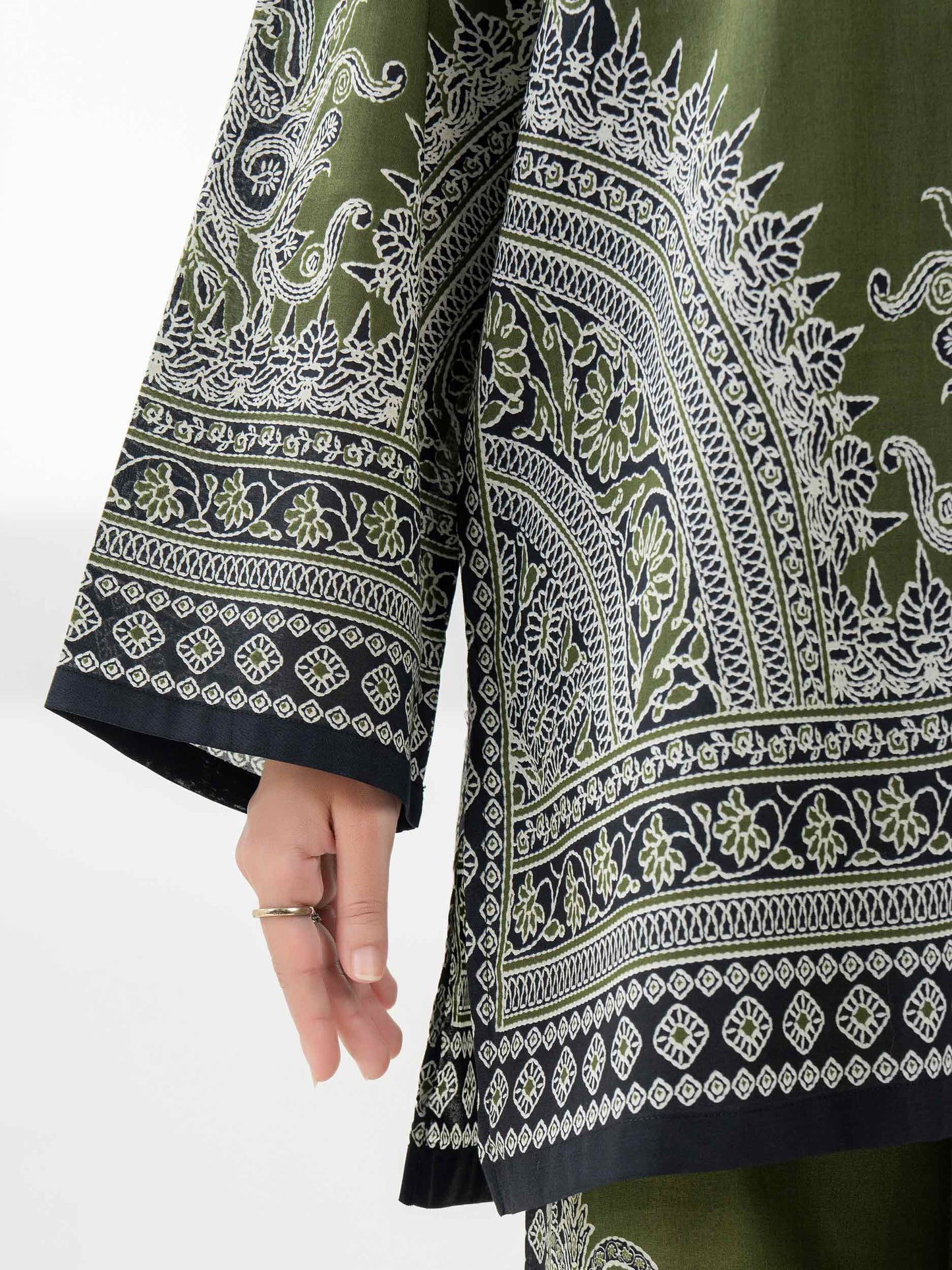 Cambric Co-Ord Set-Embroidered (Pret)