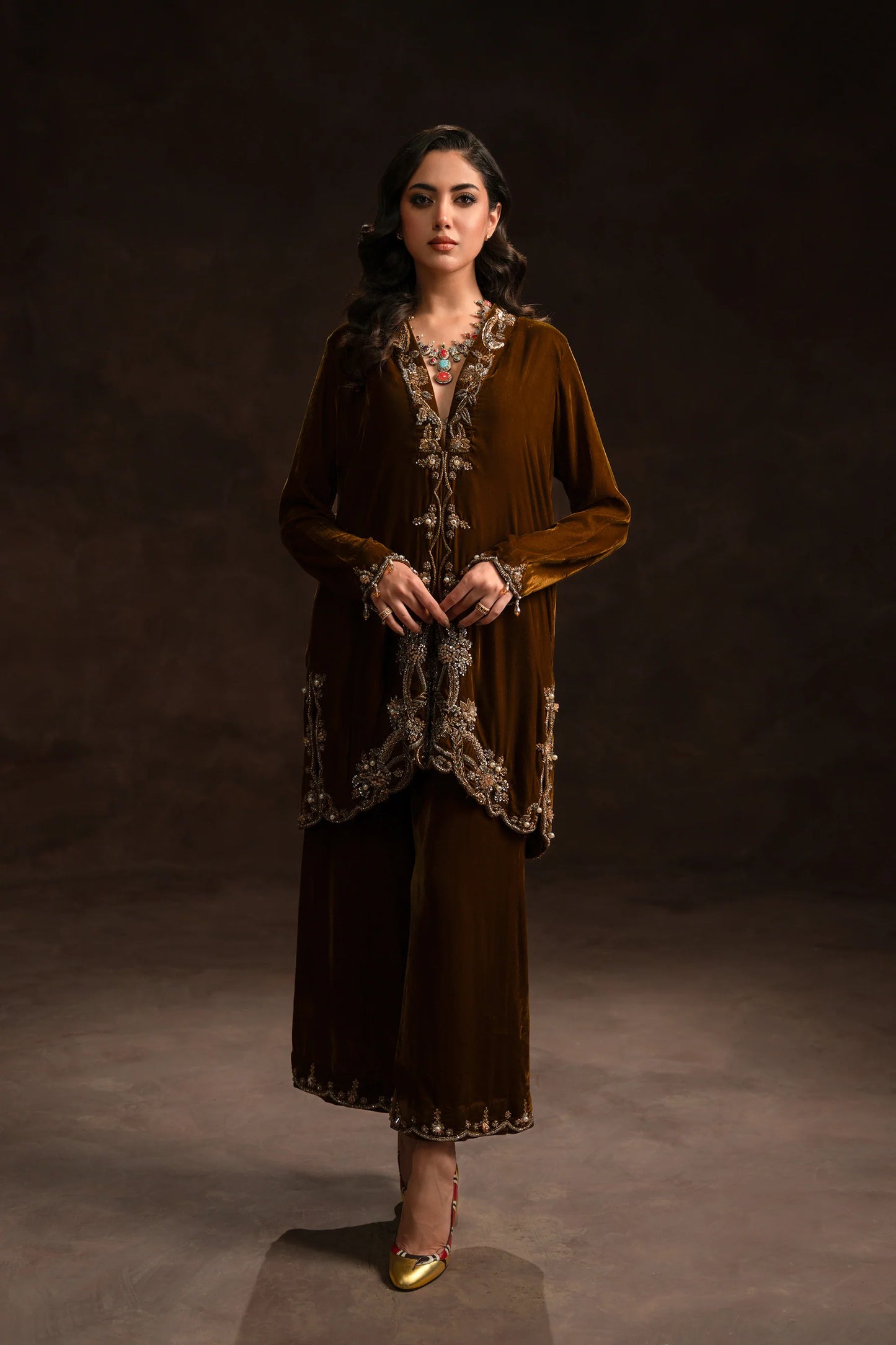Amaara Khan-Statment Olive Brown