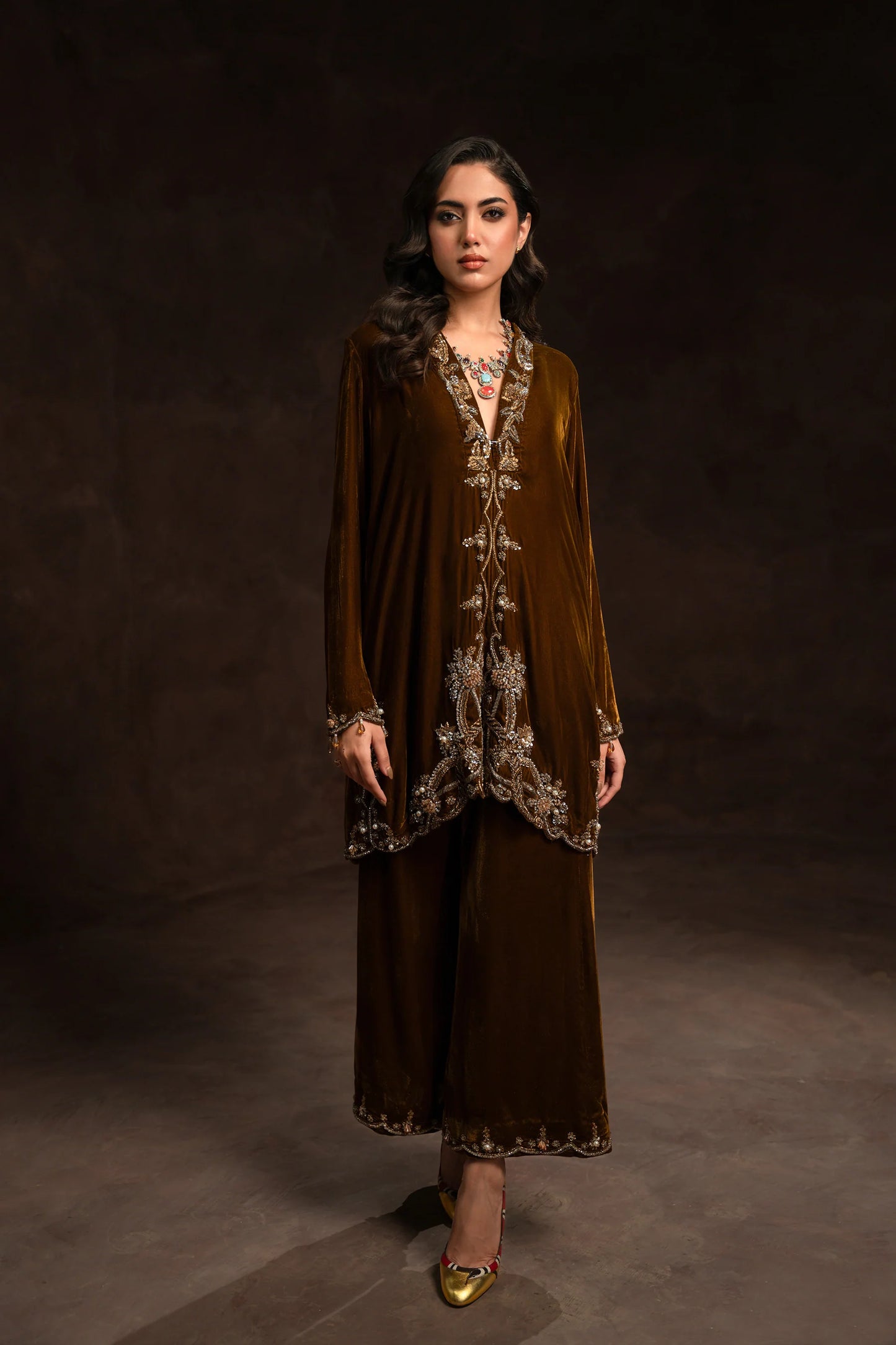 Amaara Khan-Statment Olive Brown