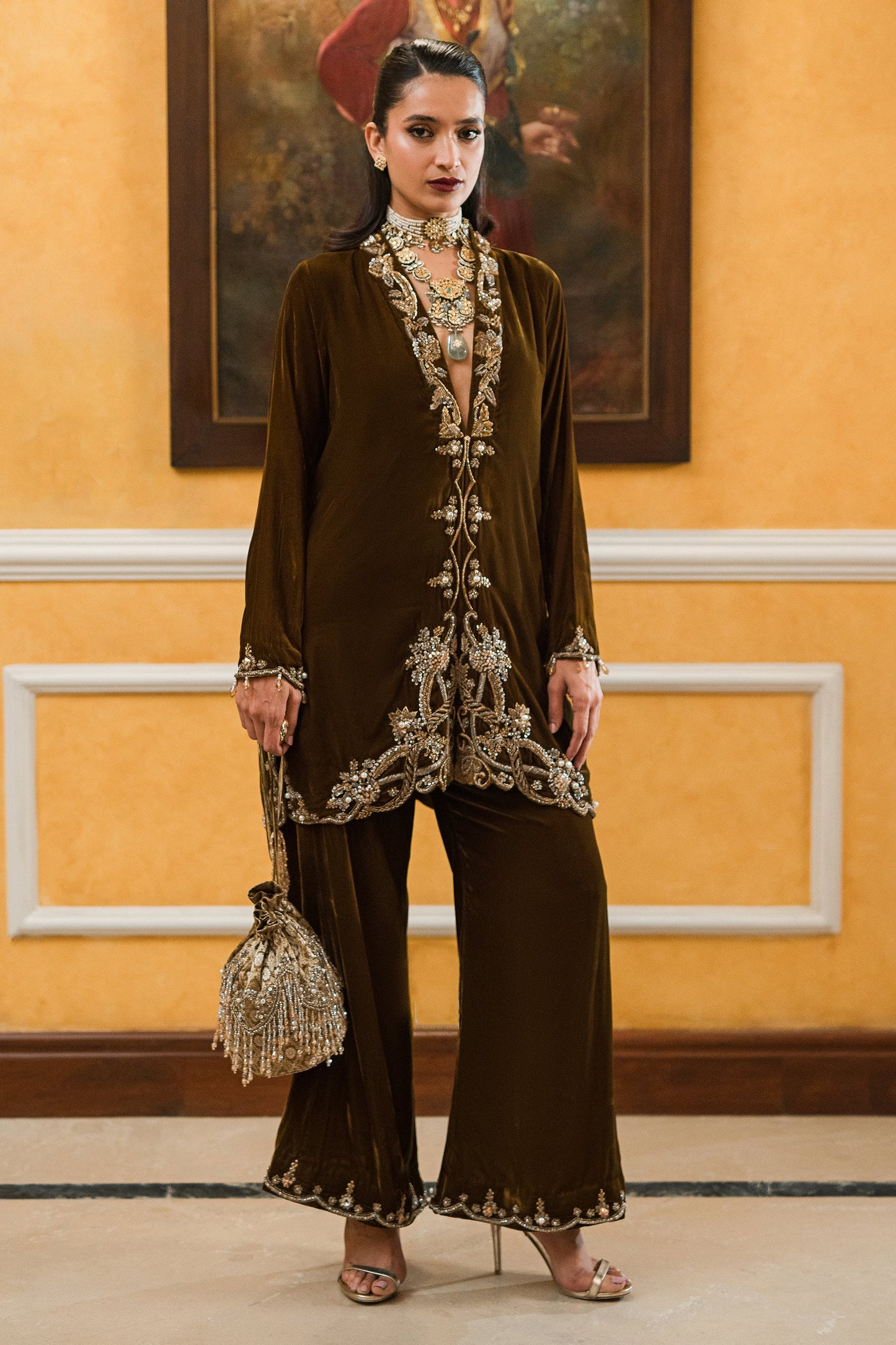 Amaara Khan-Statment Olive Brown