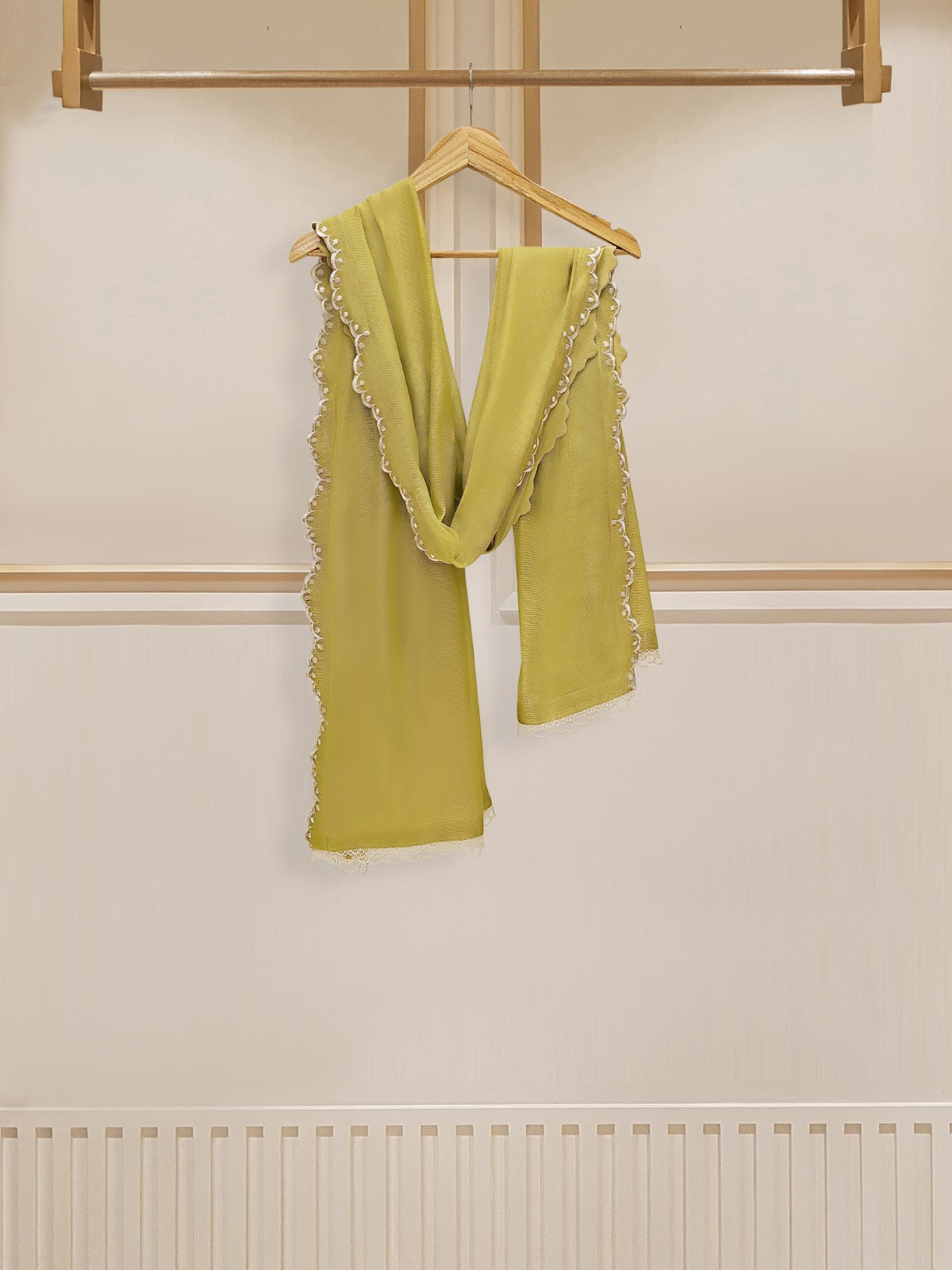 3 Piece - Pure Cotton Net Embroidered Suit S109715