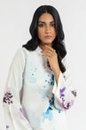 Artful florals on clean white canvas