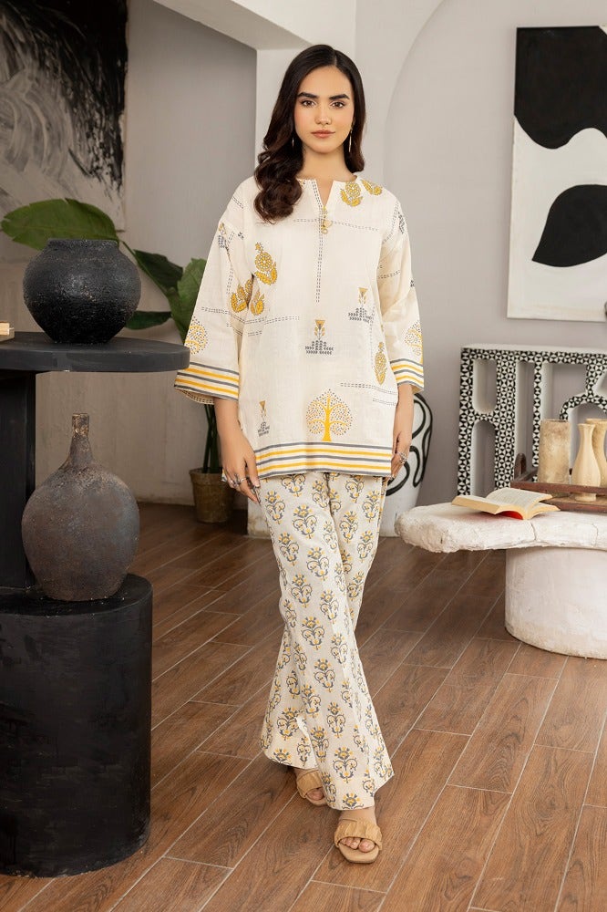 Dobby Block Printed Co-Ord Set KST-43354