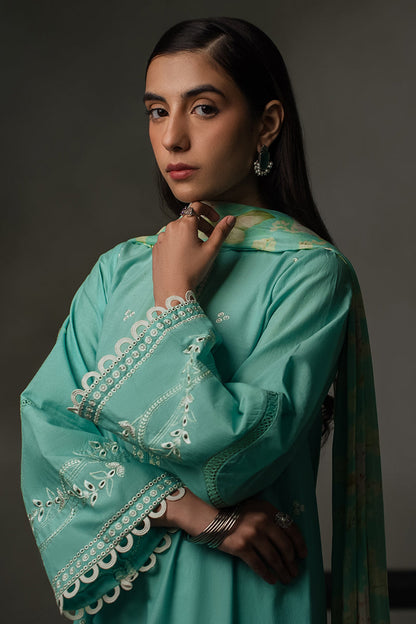 SEA GREEN-2 PIECE (SHIRT & DUPATTA)