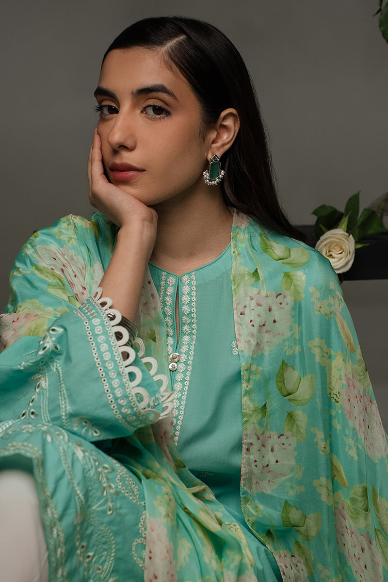 SEA GREEN-2 PIECE (SHIRT & DUPATTA)