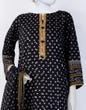 Junaid Jamshed - BLACK LAWN 3PC STITCHED | JLAWN-S-24-067