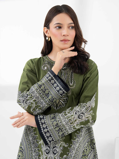 Cambric Co-Ord Set-Embroidered (Pret)