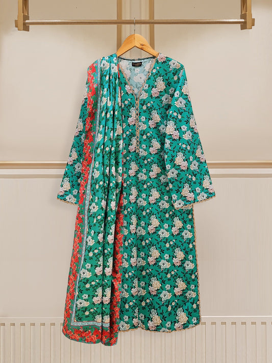 3 Piece - Pure Printed Lawn Suit S109643