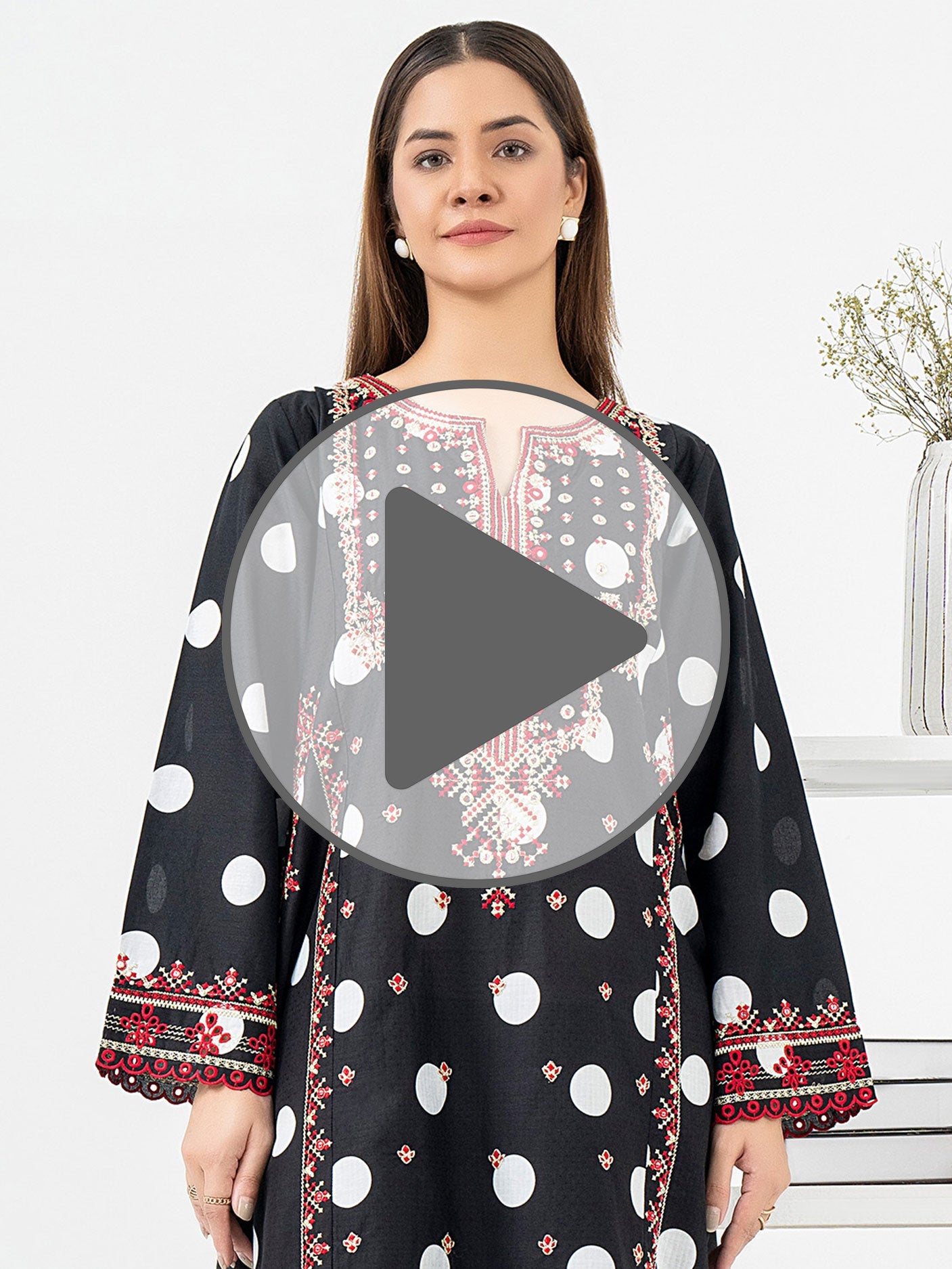 Lawn Shirt-Embroidered (Pret)