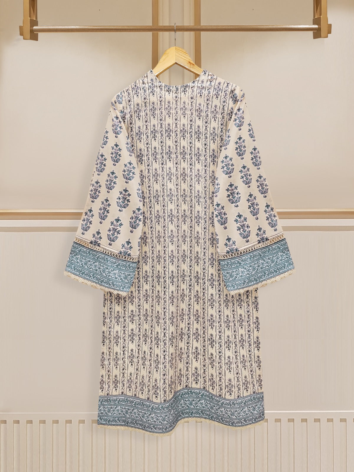 2 Piece - Digital Printed Embroidered Cambric Suit S110231