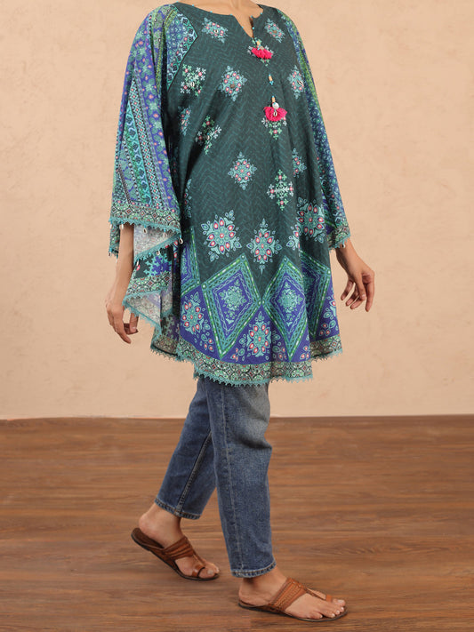 Teal Cambric Tunic - ALP-LK-1981