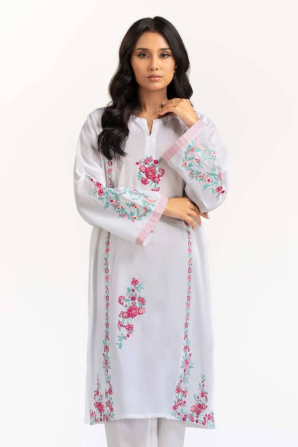 Gul Ahmed - Cambric Embroidered Shirt GLS-23-210