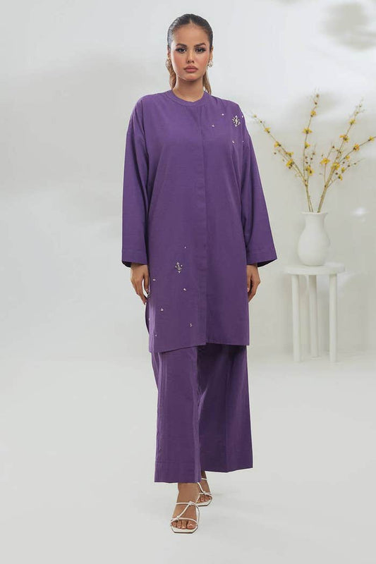 Poly Viscose Embellished Co-Ord Set IPST-44175