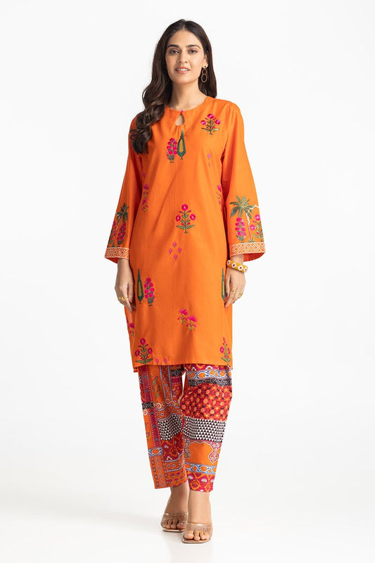 Lawn Printed With Embroidered Shirt And Printed Shalwar IUSTTS-306